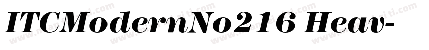 ITCModernNo216 Heav字体转换